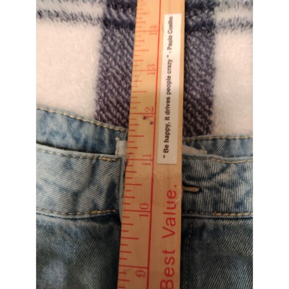 Madden NYC Jean Shorts Women's XL15 Blue Distressed Cut-Off Y2K Denim 36"Wx6" - Picture 10 of 14